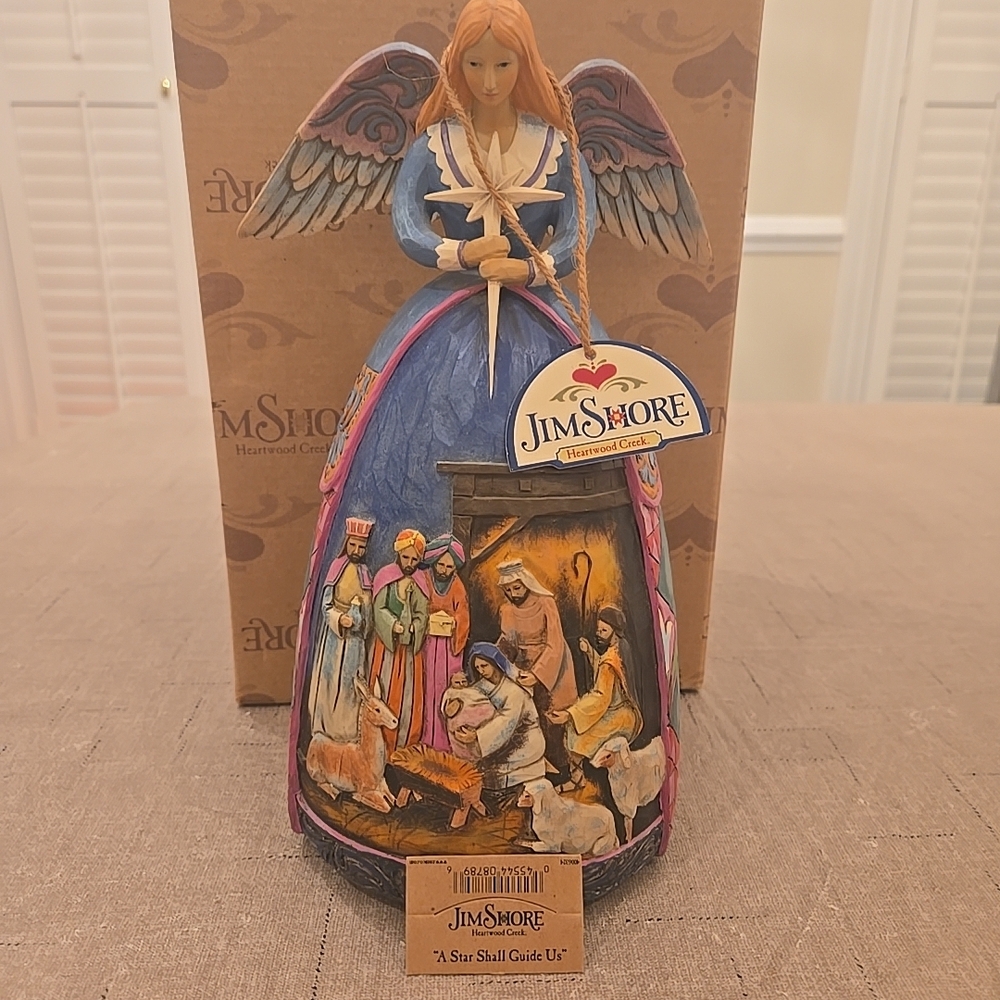 Jim Shore "A Star Shall Guide Us" Musical Figurine ORIGINAL BOX